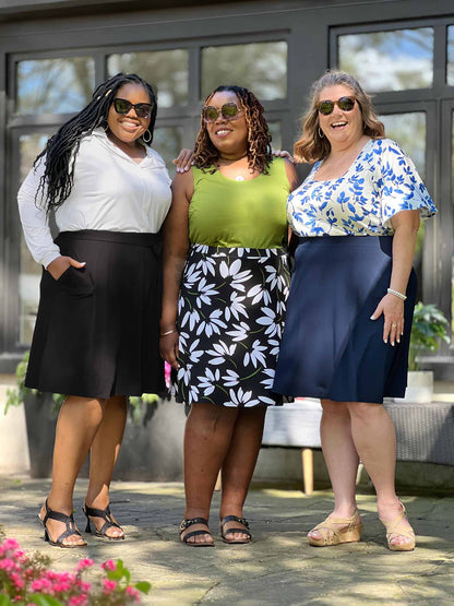 Miik models plus size Kimesha, Erica and Kelly all wearing Miik&