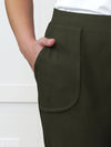 A close up shot of the pockets of the new Miik's Ashton patch pocket jogger