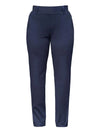 An off figure image of Miik's Asia mid-rise slim pant in navy