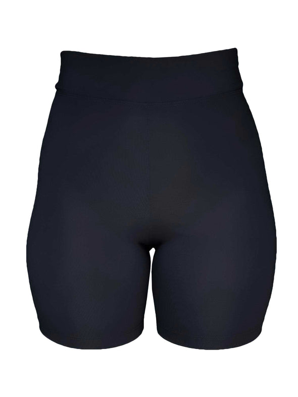 An off figure image of Miik's Chalha high waisted mid thigh biker short