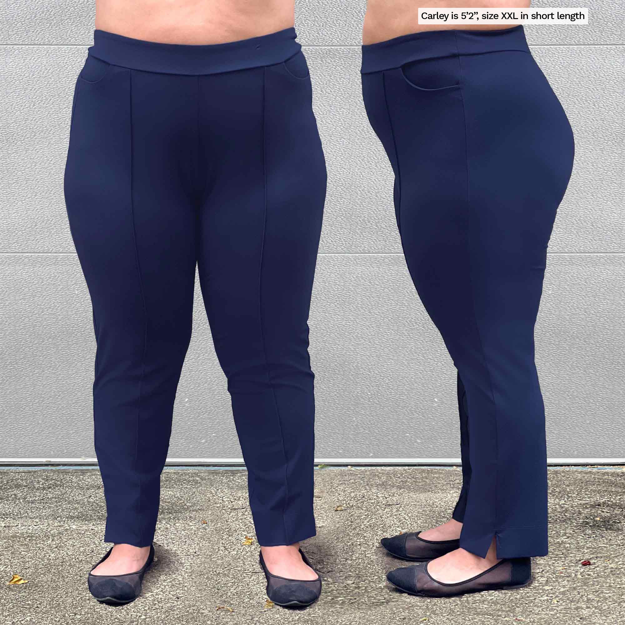 Betabrand, Pants & Jumpsuits, Betabrand Straight Leg Classic Dress Pant  Yoga Pant Xxl Petite Charcoal