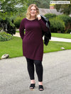 Elsie asymmetrical long sleeve tunic