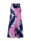 An off figure image of Miik's Jackie french terry tank dress in northern lights #color_northern-lights