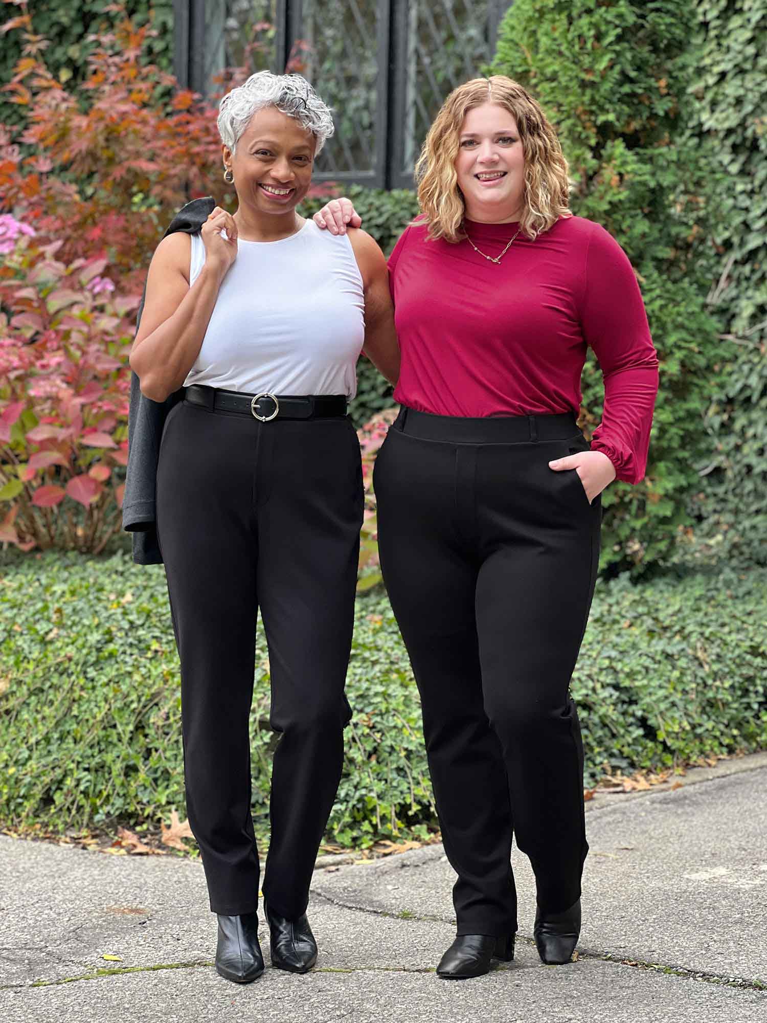 Keltie ponte mid-rise slim pant  Sustainable women's clothing