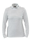 An off figure image of Miik's Miik's Kerry turtleneck top in newport stripe