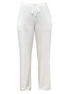 An off figure image of Miik's Kimber french terry wide leg lounge pant in natural #color_natural