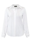 An off figure image of Miik's Lucia collared shirt in white 
#color_white 