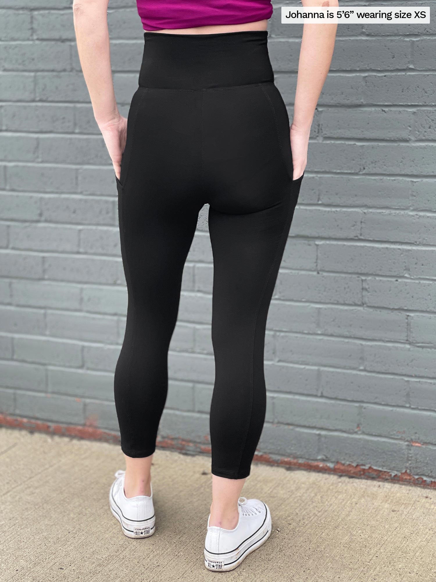 Buy NEW YOUNG Capri Leggings with Pockets for Women High