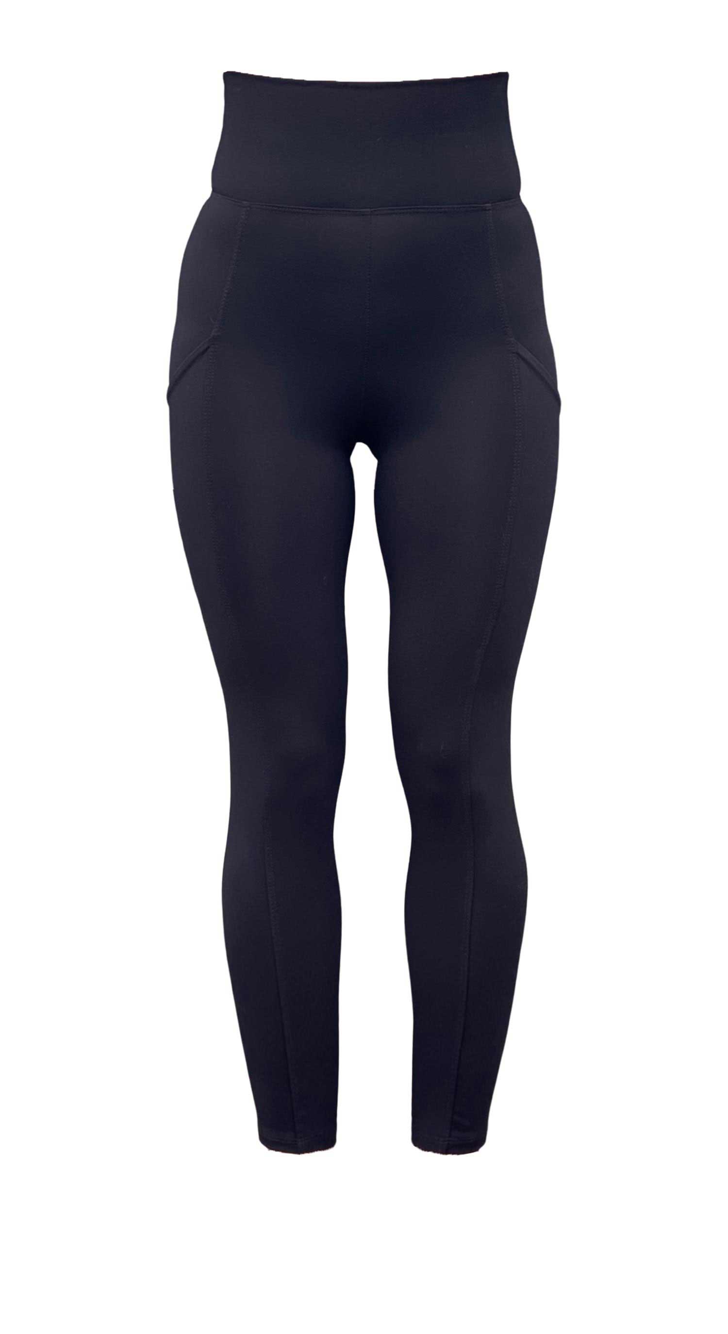 HMGYH satina high waisted leggings for women Plus High Waist Slant Pocket  Skinny Pants (Color : Black, Size : Petite S)