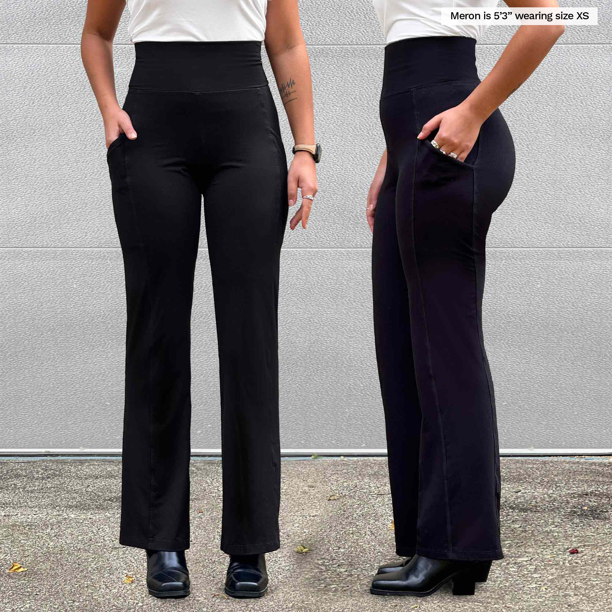GetUSCart- SYRINX High Waist Yoga Pants with Pockets for Women